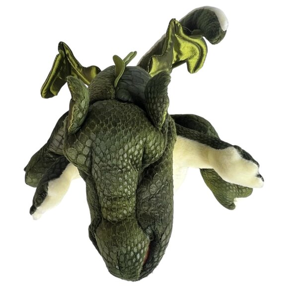 Folkmanis Baby Dragon Hand Puppet Plush Green 9 Inch Wings Stuffed Animal Toy - Picture 9 of 11